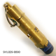 Safety Valve, 40psi, ASME, 1/4"NPT, Disch.H.,Brass Body,Soft Seat