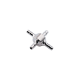 1/16" Cross Connector, Metal