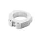 Vacuum Canister 2" Post Mount w/Gray Bracket, Anodized