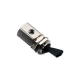 Toggle Valve, Momentary, 3-Way, Normally Closed, Black