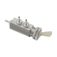 Toggle Routing Valve, 2-Way, 1/16" Barbs, Gray