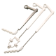 Telescoping Arm w/4 Position Holder, Gray