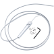 Syringe, Euro-Style, Quick Clean, w/Black Straight Asepsis Tubing