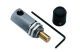 Flow Control Valve w/Knob, Black
