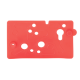 Gasket, Red, to fit A-dec®Century Plus® Control Block; Pkg of 5