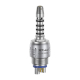 Coupler, Chrome Coating, Xenon Bulb, 6 Pin, for Turbines with Sirona Connection