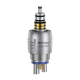 Coupler, Chrome Coating, 6 Pin, for Turbines with W&H Connection, for Turbines with Light