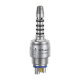 Coupler, Chrome Coating, LED Bulb, 6 Pin, for Turbines with Sirona Connection
